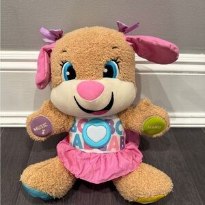 Fisher-Price Laugh & Learn Puppy Big Sis Smart Electronic Toy Stuffed Animal